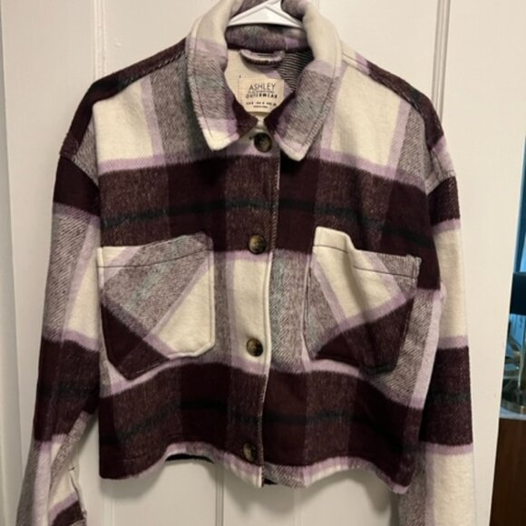 Ashley by 26 international plaid flannel Jacket - Picture 4 of 6